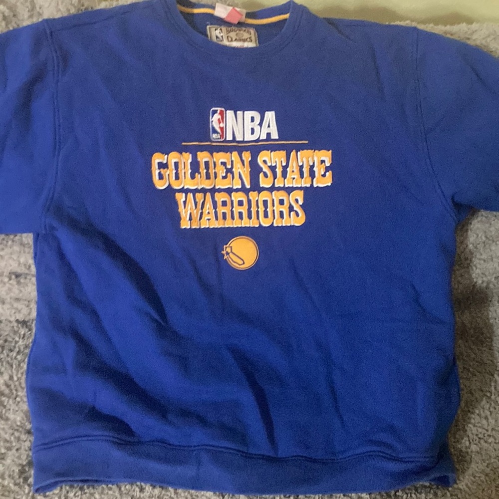 Mitchell and ness golden state warriors hardwood classic crewneck. EUC